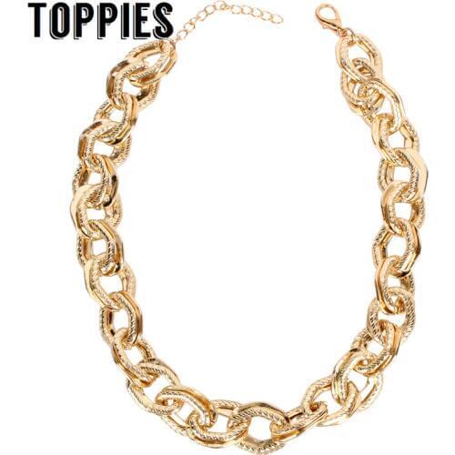 Fashion Statement Necklace Choker Gold Chain Necklace Lady Party Jewelry 2019 Women Accessories
