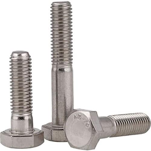 Half Thread Hexagon Screw Bolt Screw Partial ThreadHexagon Screw 304 Stainless M6 M8