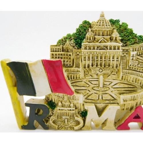 Italy Creative Tourism Rome Vatican 3D Fridge Magnet Sticker Travel Souvenir Home Decoration 3D Refrigerator Magnets Sticker