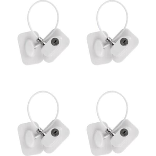 4Pcs Refrigerator Door Locks,Mini Fridge Lock, File Cabinet Lock, Drawer Lock, Lock for Cabinet, Child Safety Lock
