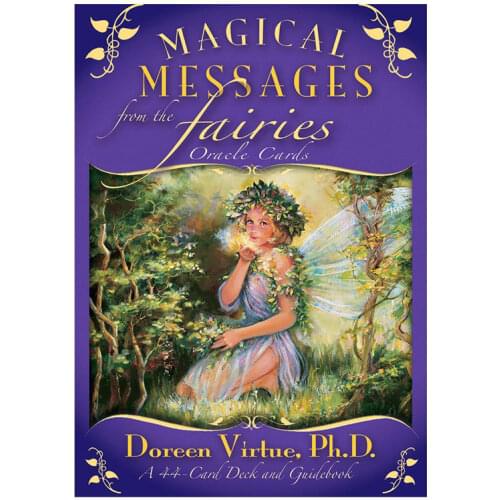 44Pcs Magical Messages From The Fairies Tarot Cards Guidance Divination Fate Oracle Deck Board Game Card For Women Party Games