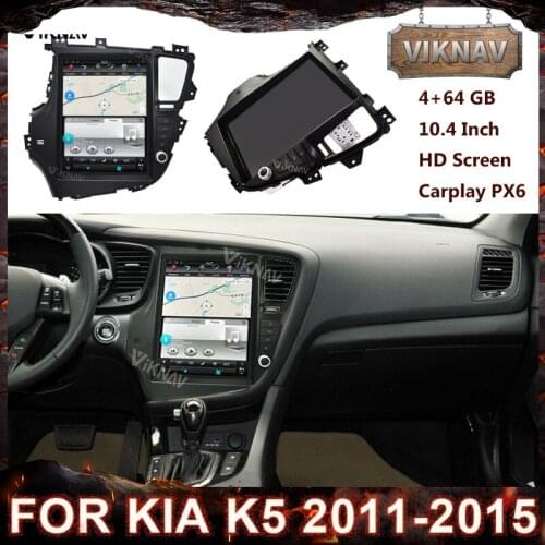 10.4 inch Tesla Vertical Screen Android Car GPS Navigation For KIA K5 2011-2015 Car radio Multimedia player head unit Stereo