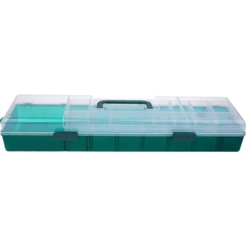 Tackle Case Fishing Lure Box Tackle Storage Fishing Tools Case Visible Blue