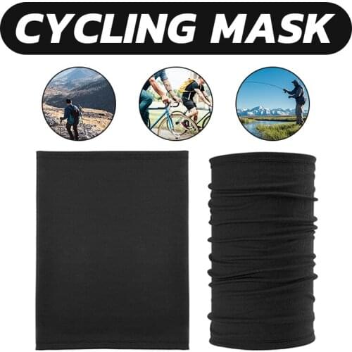 Black Cycling Hiking Scarves Riding Outdoor Sports Headband Breathable Quick-drying Sunscreen Mask Neck Collar Scarf