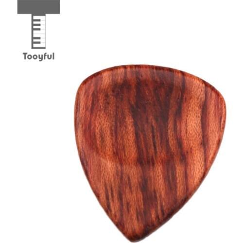 Tooyful Wooden Guitar Pick Handmade Acoustic Guitar Picks Plectrum for Guitar Lovers