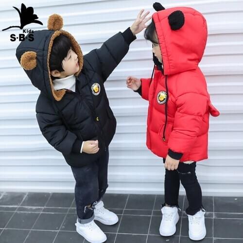 Children Warm Winter Clothes Fashion Boys and Girls Cartoon Gold Velvet Hooded Children Padded Single-breasted Jacket 1 -3 years