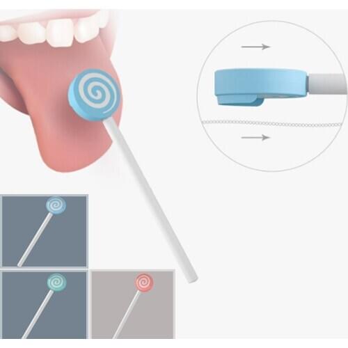 Lollipop Baby Deciduous Tooth Brush Tongue Cleaner Child Tongue Scraper Cleaner Baby Care Christmas Baby Kids Gift