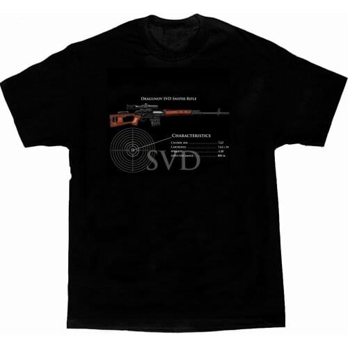Russian Soviet SVD Dragunov Sniper Rifle T-Shirt. Summer Cotton Short Sleeve O-Neck Mens T Shirt New S-3XL