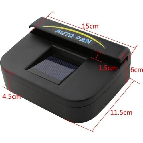 Perfect Solar Power Car Air Vent Cooling Fan Kit Sunpower Cooler Radiator