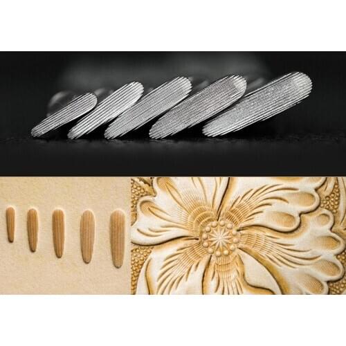 Saddle Making Tools stainless Carving Embossing Leather Craft Stamps Stamping Mold 5 size thumb print