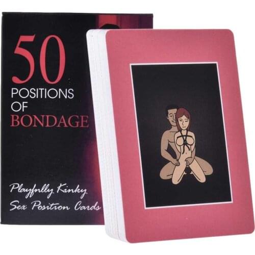 Oracle Tarot Cards 50 Positions Of Bondage Interactive Board Card Game English Divination Tarot Family Party Playing Cards