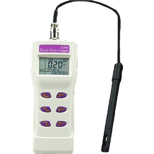 AZ8303 conductivity meter water quality detector 99 points memory 0~1999 us/cm conductivity and temperature aquaculture farm