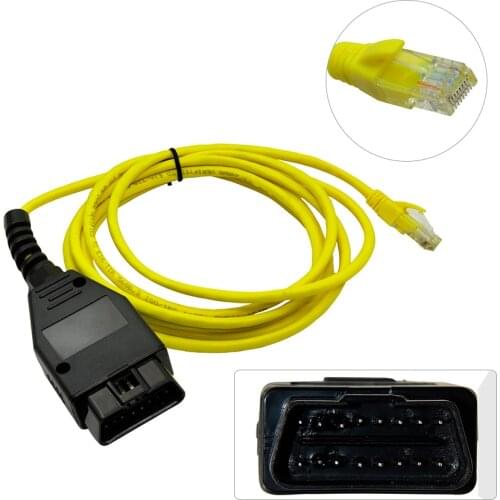 Acheheng ESYS Data Cable For BMW ENET Ethernet to OBD Interface E-SYS ICOM Coding for F-serie Diagnostic Cable
