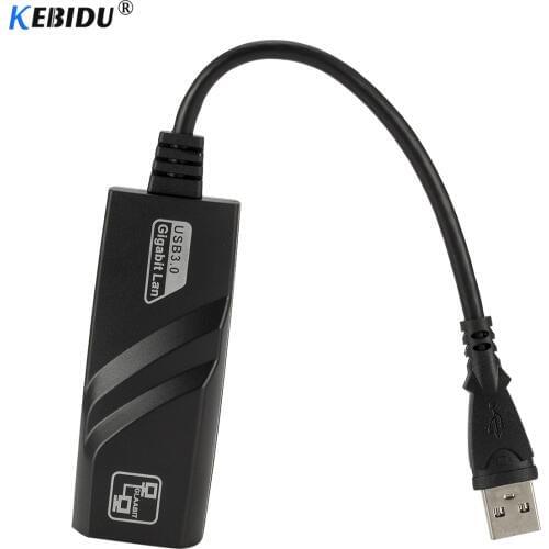 KEBIDU USB 3.0 to Gigabit Ethernet Network Card Adapter 10/100/1000Mbps RJ45 Wired Lan for laptop external Super Speed