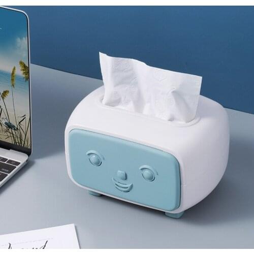 Tissue Box Lovely Desktop Tea Table Convenient Tissue Storage Box Multifunctional Originality