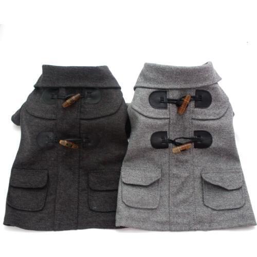 Boy Dog Cat hoody Suit Pet Puppy Coat Jacket clothes Pocket&Buttons design,5 sizes