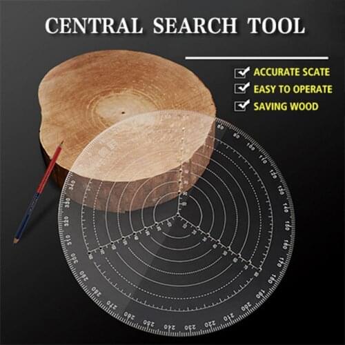 Round Center Finder Compass Transparent Improve Work Efficiency Workshop Equipment Widely Used Center Finder for Woodworking