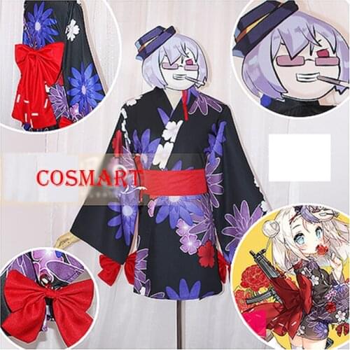[Customize] Game Girls Frontline MP5 Cosplay Costume Kimono Dress Halloween Suit For Women Outfit New