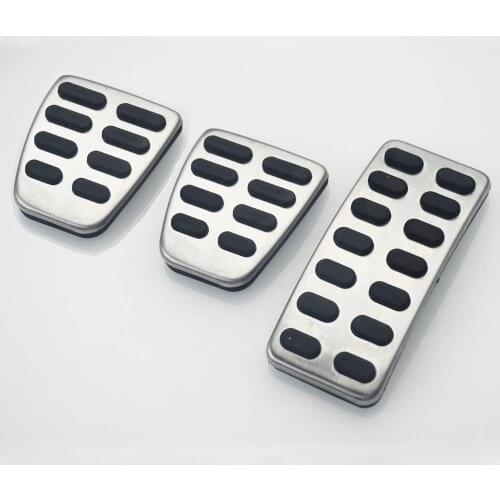 Stainless Steel Car Pedal Cover Pad for Hyundai Accent Solaris i20 2011-2016 Creta ix25 for Kia K2 Rio Soul MT AT Car Styling