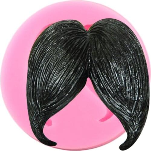 Moustache Silicone Mold Fondant Cake Decorating Tools Cupcake Topper Molds Candy Resin Clay Mould Chocolate Gumpaste Moulds