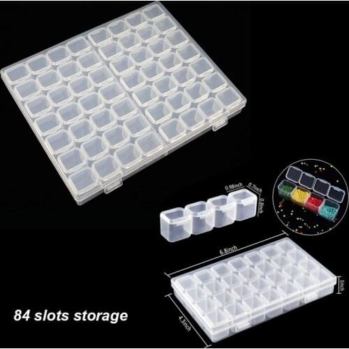 New Hot 56/28 Grids Dismountable Diamond Embroidery Accessories Diamond Painting Storage Boxes Cross Stitch Cases Organizer