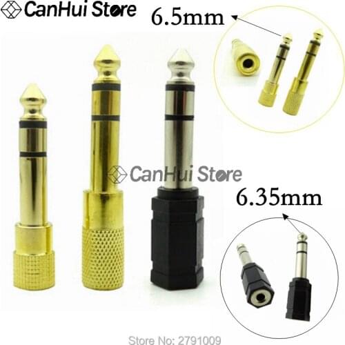 6.5MM Male to 3.5MM Female Jack Plug Audio Headset Microphone Guitar Recording Adapter 6.35 3.5 Converter Aux Cable Gold Plated