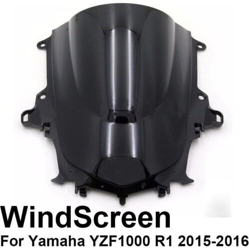 Clear Black Motorcycle Windshield Windscreen Fit For YAMAHA YZF1000 R1 R1S R1M 2015 2016 2017 2018 2019 2020 Fairing