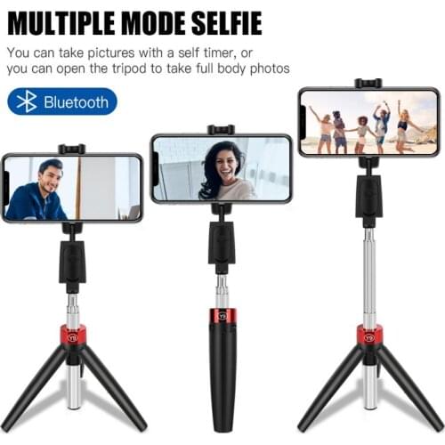 Bluetooth Selfie Stick Tripod 360° Rotation Mini Extendable Selfie Stick With Wireless Bluetooth Remote For IPhone 11/11 Pro/XS
