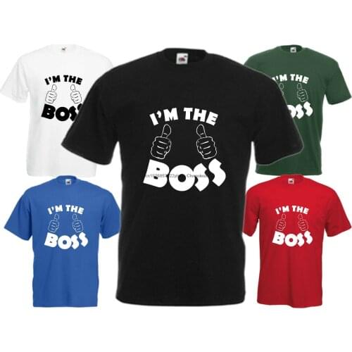 I'm The Boss Funny T Shirt Comedy Gift Tee Joke Top Xmas Secret Santa Present