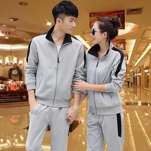 Sport Suit Women Men Tracksuit Autumn Loose zip up Jacket Running Jogging Fitness Workout Casual Set Sport Swear Sweatshirt+pant