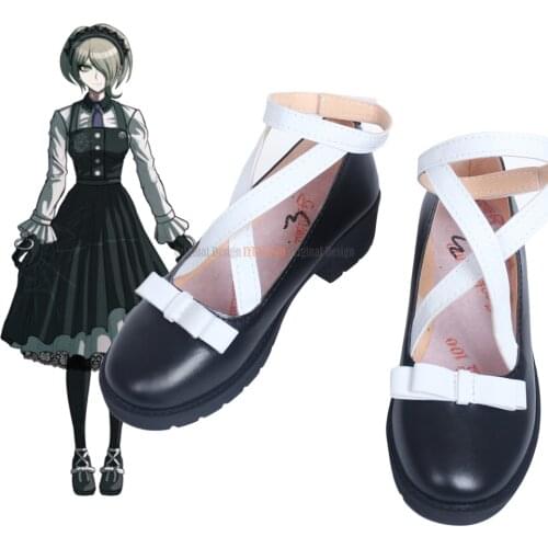 Danganronpa Kirumi Tojo Shoes Cosplay Danganronpa V3: Killing Harmony Kirumi Tojo Cosplay Shoes Black Boots Custom Made