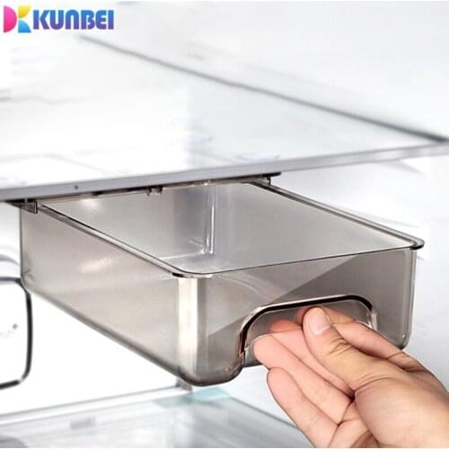 KUNBEI Suction Cup Drawer Refrigerator Storage Box Coverless Egg Box Fruit And Vegetable Food Preservation And Refrigeration