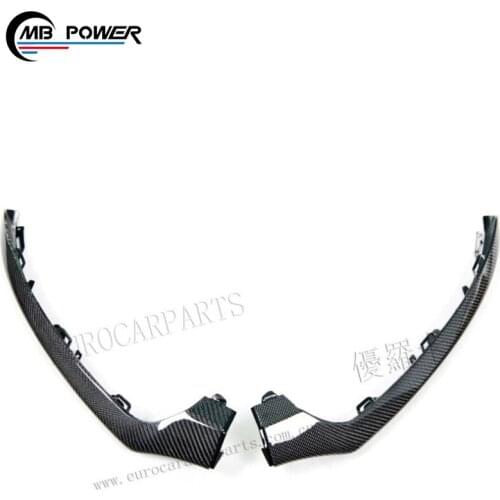 High quality sport line C class W205 C200 C180 C250 carbon fiber material car front lip and diffuser for W205 front roof spoiler