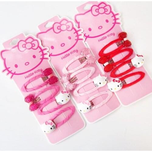 New KT childrens hair clip cute ice cream bow tie clip headdress rubber band jewelry childrens gift souvenir