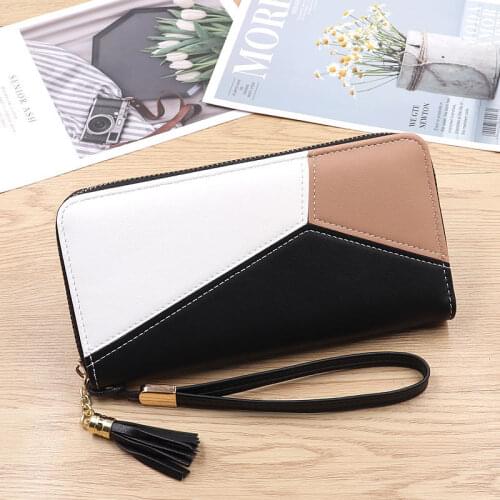 2020 Leather Women Wallets Tassel Long Wallets Fashion Wallet Female Girls Phone Pocket Purse Card Holder Long Clutch Coin Purse