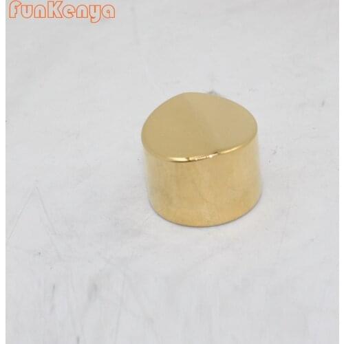 1PCS 30MM High Gloss Gold Stainless Steel Knob Potentiometer Knob