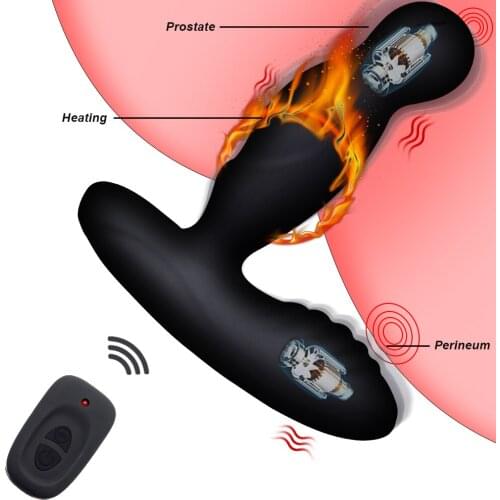 16+3 Mode Heating Anal Vibrators Men Masturbators Women Orgasm Vagina Massager Remote Control Anus Dildos Sex Toys For Couple