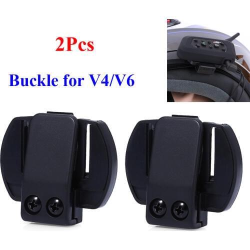 2Pcs/Lot V6 Clip Bracket Suitable for V6 V4 Motorcycle Bluetooth Multi Interphone Headset Helmet Intercom Holder Buckle