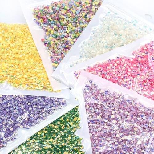 20g 3mm Diamond Sequins 3D Crystal Acrylic Paillettes Sewing Garment Clothing Accessories DIY Nail Art Crafts Scrapbooking Shake