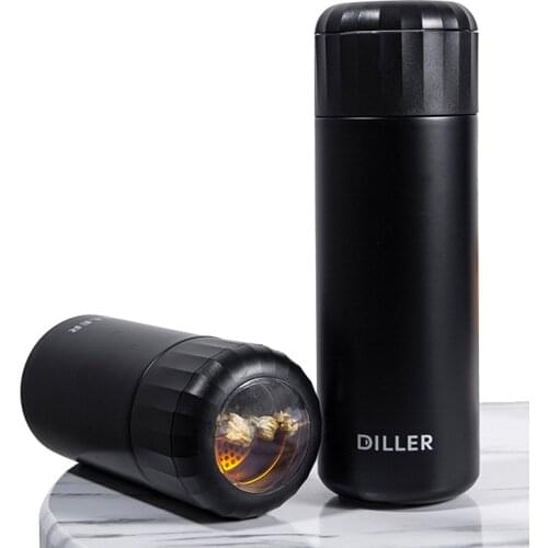 280ml/400ml Tea Infuser Bottle Thermos Mug 304 Stainless Steel Tea Separation Mug Women Portable Creative Water Cup Thermos Cup