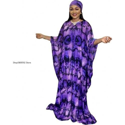African Dresses For Women Dashiki Long Maxi Dress 2021 Summer Traditional Africa Clothing Fairy Dreess With Inner Kerchief