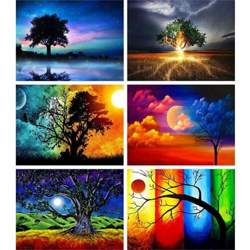 Canvas Size 5D Diy Diamond Painting Cross Stitch Kit Diamond Mosaic Embroidery " Landscape " Painting Square/Round Drill Gift