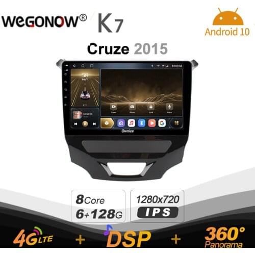 K7 Ownice 6G Ram 128G Rom Android 10.0 Car radio setero for Chevrolet 2015 Cruze Auto Audio 360 Panorama Optical 5G Wifi 4G LTE