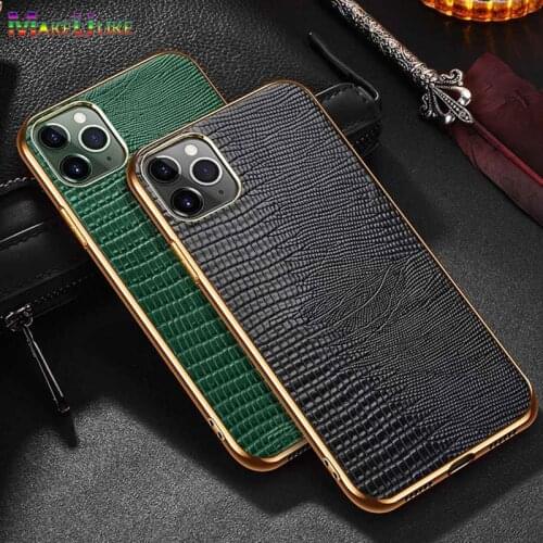 Genuine Leather Case For iPhone 13 Pro Max Case For 13 Mini Cover Plating Soft Edge Protector For Iphone 13Pro 13Mini Case Shell