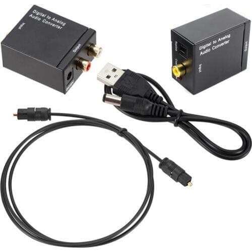 DAC Amplifier Decoder SPDIF Digital to Analog Audio Converter Toslink Coaxial Signal to RCA R/L Audio Decoder SPDIF ATV