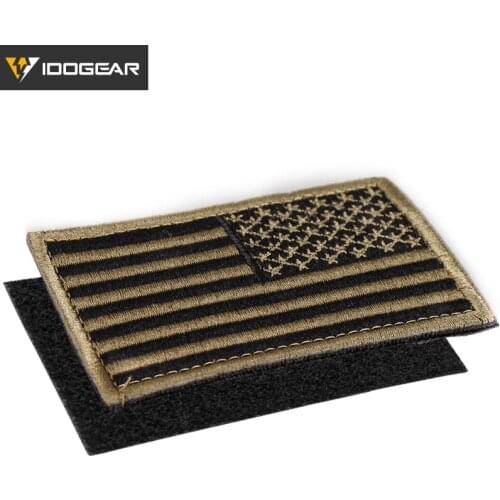 IDOGEAR Tatical Patch Hook and Loop USA Flag Military Airsoft Duty Combat Gear US Flag Military Patch Badges Combat Gear Right