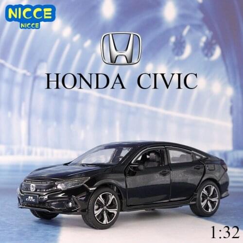 Nicce 1:32 HONDA CIVIC Diecasts Toy Vehicles Metal Car Model Sound Light Collection Car Toys For Children Christmas Gift
