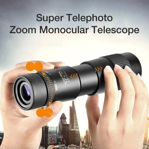10-300x40mm Monocular Telescope Super Zoom Monocular Quality Eyepiece Portable Binoculars Hunting Night Vision Scope Camping
