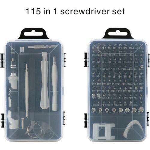 115 in 1 Screwdriver Set Multi-function Precision Screwdrivers Bits Torx Computer PC Mobile Phone Device Repair Home Tool PH2 T5