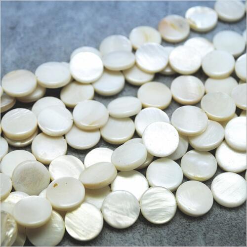 Natural white shell beads loose beads mother of pearl diy beads accessories size 8mm 11.5mm 13mm for jewelry making items